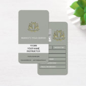Gold Lotus Flower Business Card (Schreibtisch)