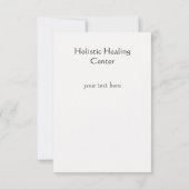 Gold Lotus Heilkunstkarte oder Ankündigung (Rückseite)