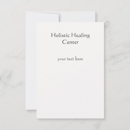 Gold Lotus Heilkunstkarte oder Ankündigung (Rückseite)