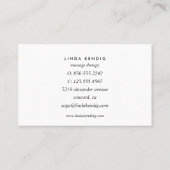 Gold Lotus Logo | Ruby | Yoga für Wellness-Massage Visitenkarte (Rückseite)