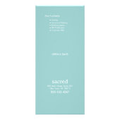 Gold Lotus Mandala Spa Salon Price List Menu Werbekarte (Hinten)