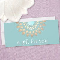 Gold Lotus Mandala Wellness-Geschenkgutschein