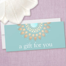 Gold Lotus Mandala Wellness-Geschenkgutschein