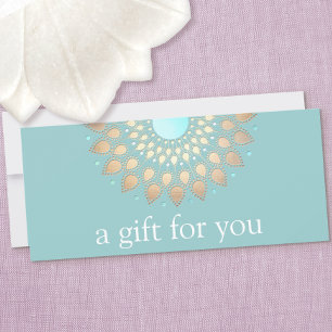 Gold Lotus Mandala Wellness-Geschenkgutschein