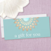 Gold Lotus Mandala Wellness-Geschenkgutschein
