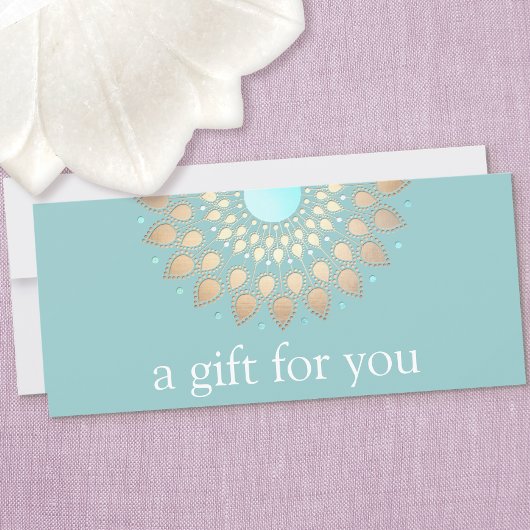 Gold Lotus Mandala Wellness-Geschenkgutschein