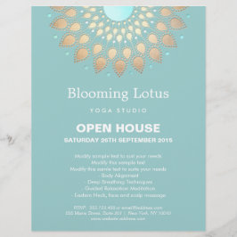 Gold Lotus Mandala Yoga Flyer