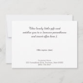 Gold Lotus Massage Therapeut Geschenkgutschein (Rückseite)