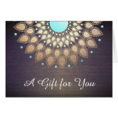 Gold Lotus Natural Health Gift Certificate (Vorderseite (Horizontal))