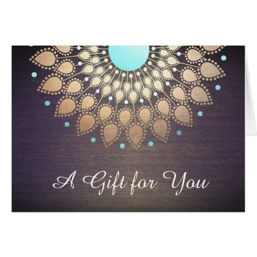 Gold Lotus Natural Health Gift Certificate (Vorderseite (Horizontal))