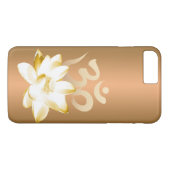 Gold Lotus u. OM-Symbol-Yoga Case-Mate iPhone Hülle (Rückseite (Horizontal))
