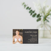 Gold Lotus über das Yoga-Foto Visitenkarte (Stehend Vorderseite)
