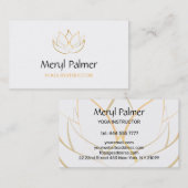 Gold Lotus Visitenkarte (Vorne/Hinten)