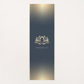 Gold Lotus Wellness-Center Beauty Salon Monogram Yogamatte (Vorderseite)