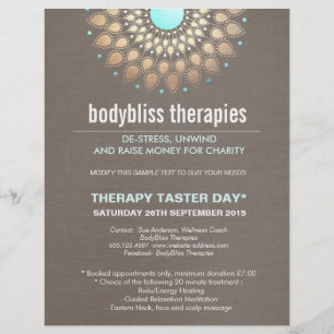Gold Lotus Yoga Holistic Health Therapeut Flyer