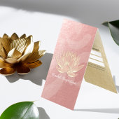 Gold Lotus Yoga Meditation Instruktorpreisliste Visitenkarten