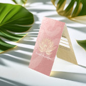 Gold Lotus Yoga Meditation Instruktorpreisliste Visitenkarten
