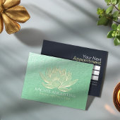 Gold Lotus Yoga Medizin Lehrer Ernennung Terminkarte