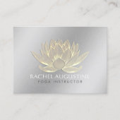 Gold Lotus Yoga Medizin Lehrer Ernennung Terminkarte (Vorderseite)