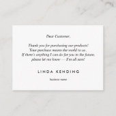 Gold Lotus Yoga | Ruby Vielen Dank für Ihren Kauf Begleitkarte (Vorderseite)