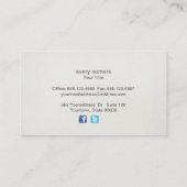 Gold Lotus Yoga und Medical Teacher Health Wellnes Visitenkarte (Rückseite)