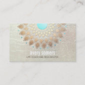 Gold Lotus Yoga und Medical Teacher Health Wellnes Visitenkarte (Vorderseite)