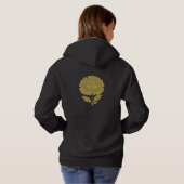 Gold Love Black Hoodie (Schwarz voll)
