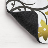 Gold Lovebirds Personalisiert Mouse Pad Mousepad (Ecke)