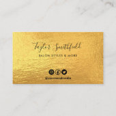 Gold Loyalty Card Visitenkarte (Rückseite)