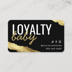 Gold Loyalty Card Visitenkarte