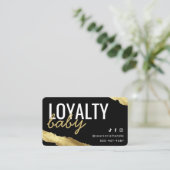 Gold Loyalty Card Visitenkarte (Stehend Vorderseite)