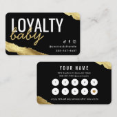 Gold Loyalty Card Visitenkarte (Vorne/Hinten)