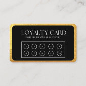 Gold Loyalty Card Visitenkarte (Vorderseite)