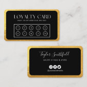 Gold Loyalty Card Visitenkarte (Vorne/Hinten)