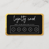 Gold Loyalty Card Visitenkarte (Vorderseite)