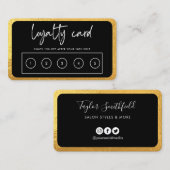 Gold Loyalty Card Visitenkarte (Vorne/Hinten)