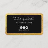 Gold Loyalty Card Visitenkarte (Rückseite)