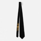 Gold Lunar Moon Phase Neck Tie Krawatte (Rückseite)