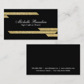 Gold Luster Polygons 2 Visitenkarte (Vorne/Hinten)