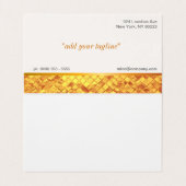 Gold Luster Visitenkarten (Innenseite Aufgefaltet)