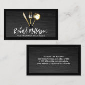 Gold Lux Dinnerware | Kulinarisch Visitenkarte (Vorne/Hinten)