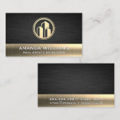 Gold Lux Gebäude Visitenkarte (Vorne/Hinten)