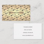 Gold Lux / gesprenkelt (Make-up) Visitenkarte (Vorne/Hinten)