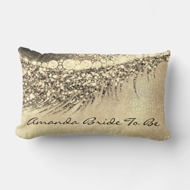 Gold Lux Makeup Lash Champagne Spark Brie Lendenkissen (Vorderseite)