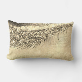 Gold Lux Makeup Lash Champagne Spark Lendenkissen