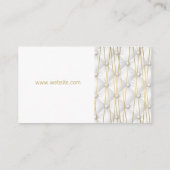 Gold Lux Metallic Lines | Upholster Visitenkarte (Rückseite)