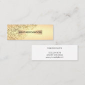 Gold Lux Mini Visitenkarte (Vorne/Hinten)