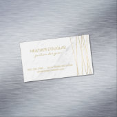Gold Lux Moderne mit Marmor Magnetische Visitenkarte (Beispiel)