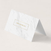 Gold Lux Moderne mit Marmor Visitenkarten (Rückseite)