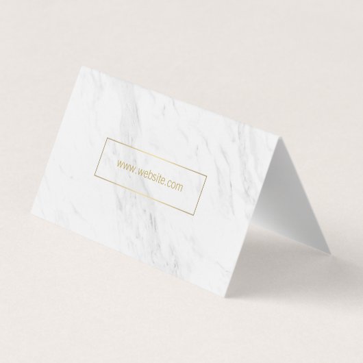 Gold Lux Moderne mit Marmor Visitenkarten (Rückseite)